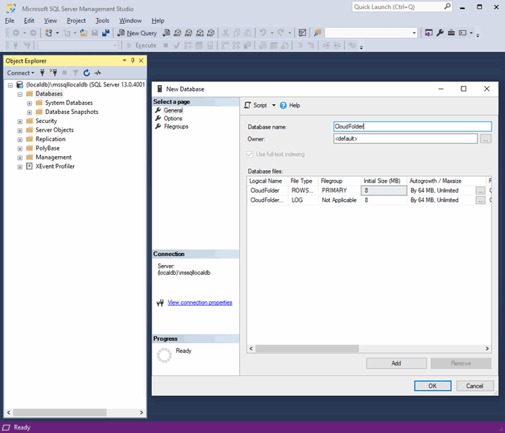 Installation of the SQL Server database - Picture 99