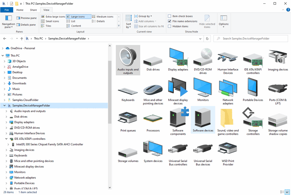 Device Manager Folder sample - Picture 106